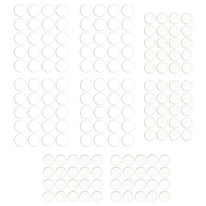 160 Pcs Dot Mouse Glide Sliders, Universal 6mm 7mm PTFE Mouse Feet Skate Stickers, Smooth Sliding Pads Compatible with All Mousepads, Wear-Resistant Smooth Glide Mice Glass Skates Pad (White) - size: Dia 6mm/7mm White & Black