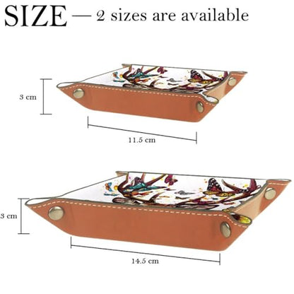 Deer Butterfly Sunflower Dice Tray Dice Rolling Tray Folding Dice Holder for Dice Games, Like RPG, DND and Other Table Games - color: Multi 20