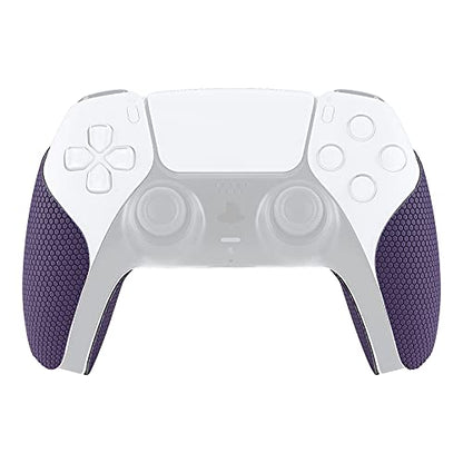 eXtremeRate PlayVital Purple Anti-Skid Sweat-Absorbent Controller Grip for ps5 Controller, Professional Textured Soft Rubber Pads Handle Grips for ps5 Controller - color: Purple