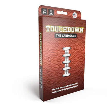 TOUCHDOWN The Card Game - Fast-Paced, Football Themed Card Game that Anyone Can Play, 2-4 Players, Fun Card Games for Adults, Kids, Families and Game Nights, Stocking Stuffers, Football Gifts