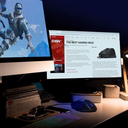 UtechSmart Gaming Mouse (Wired 2535-1, Black-Blue) - color: Black-Blue