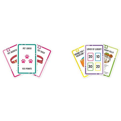Hasbro Gaming The Game of Life Goals Card & Quick-Playing Family Game, 2-4 Players, Fun Summer Activities, Vacation Travel Essentials, Ages 8+