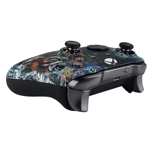 Custom Controllerzz Elite Series 2 Controller Compatible With Xbox One, Xbox Series S and Xbox Series X (Tiger Skull) - color: Tiger Skull
