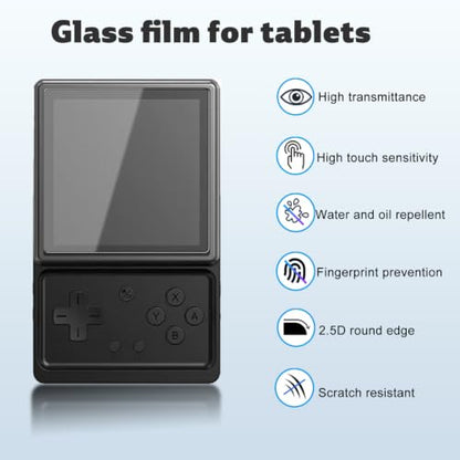 1-Pack Screen Protector for Anbernic RG Rotate 3.5 inch handheld game console, KONXISA Tempered Glass handheld game console Screen Protector, 9 Hardness HD Clear Anti-Scratch Bubble-Free Protective Film