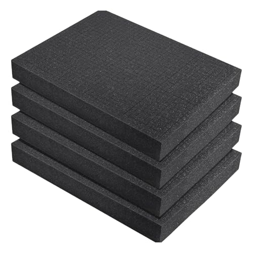 4Pcs Craft Foam Sheet Cushioning Inserts Use for Tool Box Board Game Box Cases Storage Drawer Equipment Case