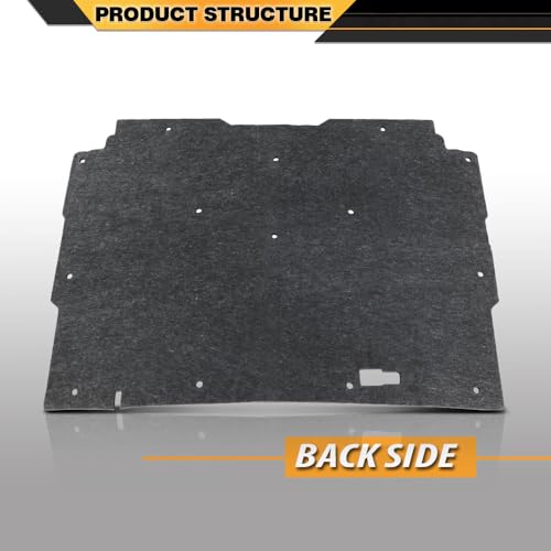 CNNELL Hood Insulation Pad 1/2" w/ Clips Compatible with Chevy S10 1982-1993, Compatible with Chevy S10 Blazer 1983-1993 - style: 1982-1993 Chevy S10