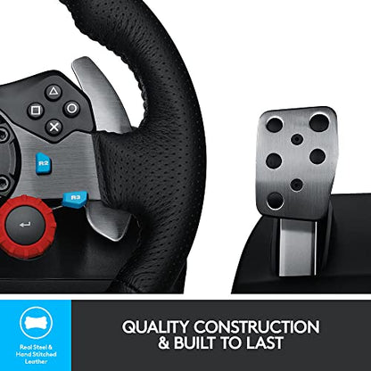 Logitech G29 Driving Force Race Wheel G Driving Force Shifter Bundle for PS3 and PS4 (Renewed)