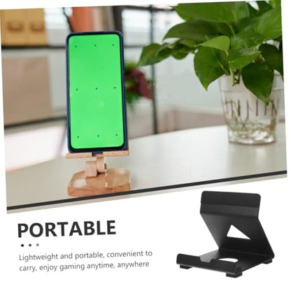 HOMSFOU Handheld Console Stand Lightweight Portable Gaming Console Base Anti-Skid Design for and Switch Sturdy Construction for Enhanced Gaming Experience - color: Black