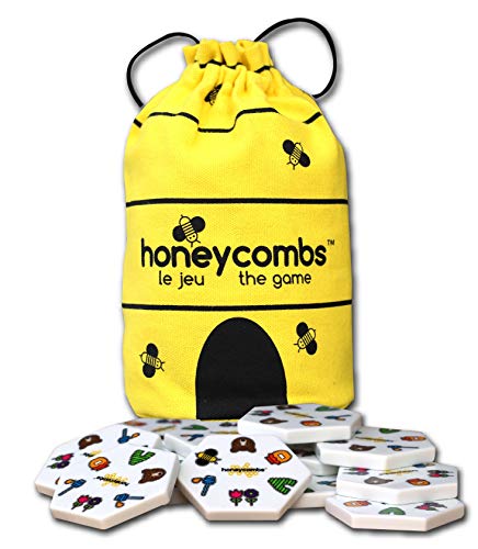 HoneyCombs Game, Tile Matching Game for Kids & Families, 52 Tiles, Ages 6+ | Award-winning STEM toy with 52 tactile tiles, 1-8 players, 3 ways to play for interactive family fun and learning