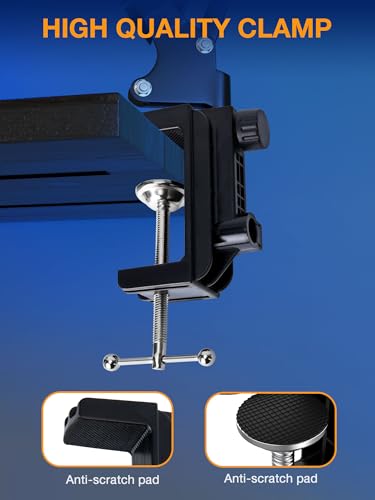 QuadCast Boom Arm, Mic Arm for Blue Yeti HyperX QuadCast SoloCast Fifine AM8 and Most Microphone, Mic Stand Desk with 3/8" to 5/8" Adapter by SUNMON - color: Mic Boom Arm