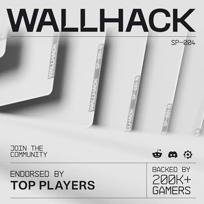 Wallhack 4.0 SkyPAD Glass Gaming Mouse Pad, XL 16.9x19.3 in, White | Professional Esport Mouse Mat With Specialty Surface For Top Speed And Control, Tempered Glasspad With Full Silicone Base - color: SP-004 | White