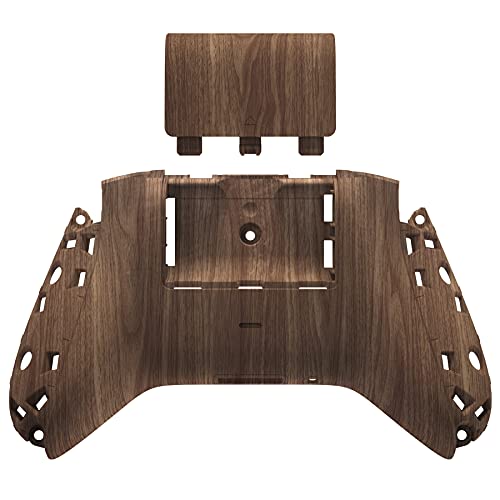 eXtremeRate Custom Back Cover Shell for Xbox Series X & S Controller, Wood Grain Replacement Controller Battery Cover & Bottom Shell - color: Wood Grain