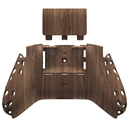 eXtremeRate Custom Back Cover Shell for Xbox Series X & S Controller, Wood Grain Replacement Controller Battery Cover & Bottom Shell - color: Wood Grain
