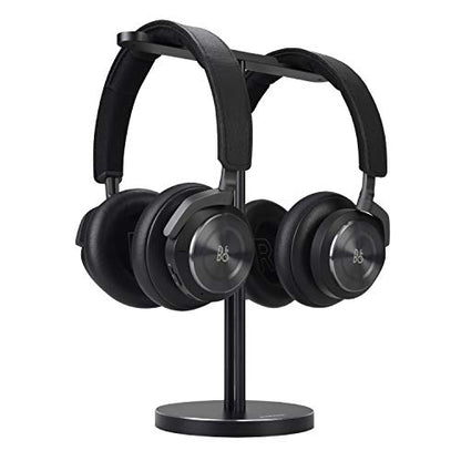 JOKItech Dual Aluminum Headphones Stand Holder, Showcase Multi Headphones with Solid Heavy Base, Compatible With Gaming Headsets and Wireless Headphone Black - color: Black
