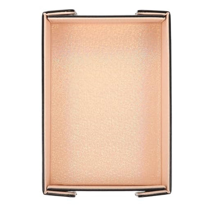 Dice Tray PU Leather Mat Magnetic Folding Dice Rolling Tray Holder Laser Gradient Rectangle Storage Box Perfect for DND Table Games & Entryway & Nightstand Organizer (Champagne) - color: Champagne