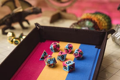 FanRoll Pride Dice Tray – Pansexual - color: Pansexual