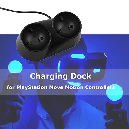 Controller Charger Station for VR, Dual Charger Dock Charging Station Stand, for VR Remote Controllers