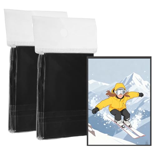 Matte Card Sleeves, Trading Card Sleeves Deck Protectors Perfect for Trading Cards & Baseball & Sports & Magic Gathering & Magic Game Cards (Black, 100 Pcs) - color: Black