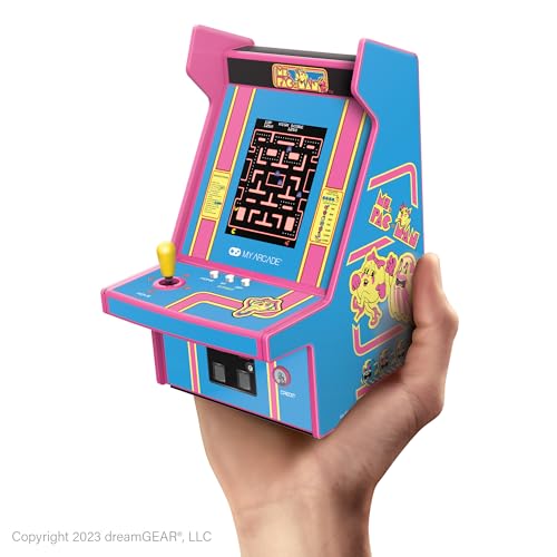 My Arcade Ms. Pac-Man Micro Player Pro: Classic Arcades, 2.75 Inch Screen, Retro Gaming, Games for Kids and Adults - style: Ms Pac Man
