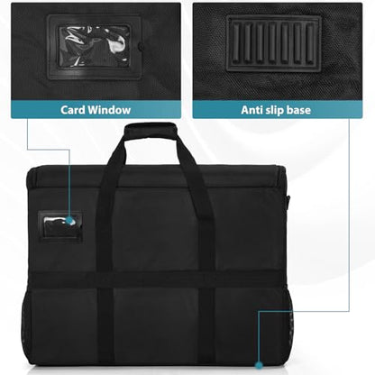 LCD Screens/TVs(up to 2) Transport Tote Bag for 19" - 24" Displays Padded Monitor Carrying Case (NOT FOR IMAC) Travel Bag With Shoulder Strap,Large Accessories Pocket - size: 19-24in (can store two)