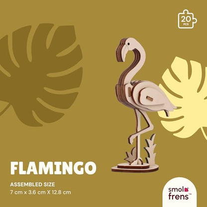 3D Wooden Puzzles for Ages 8+, 6 Pack Animal Puzzles, FSC-Certified Wood, Plastic-Free Toy, STEM Kit for Kids Teens Adults, Wood Craft Model Kit, Individually Wrapped Party Favors - Exotic Frens - color: Exotic Frens