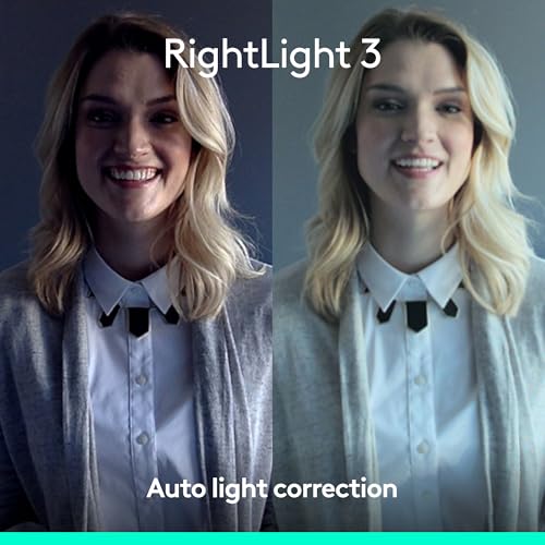 Logitech Brio Ultra 4K HD Webcam for Streaming and Meetings - Black | Ultra HD with glass lens, auto light correction, wide view, works with Windows Hello, certified for Teams, Zoom, Google Meet