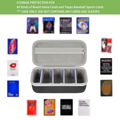 ALKOO Trading Card Carrying Case, 900+ Card Game Storage for MTG | Large card carrying case for card games and trading cards, holds 900+ cards, deck boxes and expansion packs, black, case only - color: Grey