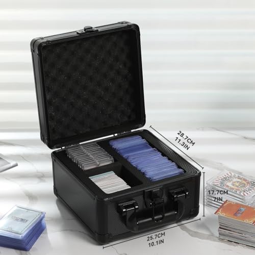 Graded Card Storage Box Sports Cards Storage | Plastic Case Organizer,Portable,Easy to Clean,Graded Card Storage,Waterproof - size: S
