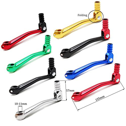 PRO BAT Folding Gear Shift Lever CNC Aluminum Gear Shifter | For 50cc-125cc Taotao Apollo Ssr Kayo Pit Dirt Bike Motorcycle XR50 CRF50 CRF70 Black - color: Black