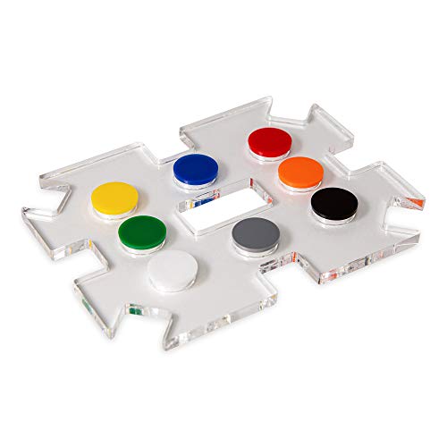 LuxeDominoes Mexican Train Dominoes Set for Adults – Modern Deluxe Clear Acrylic Double 12 Dominoes Game, 2-8 Players, Adult Game Night Gift - color: Clear