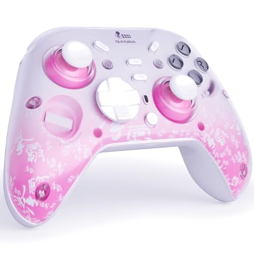 Qanba Phantom Multi-Mode Smart Wireless Controller for Windows PC and Android and iOS and TV，PC Controller With Hall-Effect Joysticks，Tri-Mode Connection (2.4G/Bluetooth/Wired), 1000Hz Polling Rate, Dual Vibration Motors, 6-Axis Gyro, Programmable Back Bu