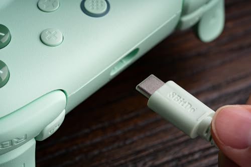 8BitDo Ultimate 2C Wired Controller for Windows PC and Android, with 1000Hz Polling Rate, Hall Effect Joysticks and Hall Triggers, and Remappable L4/R4 Bumpers (Green) - color: Green