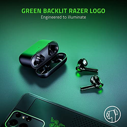 Razer Hammerhead True Wireless X Earbuds: Custom-Tuned 13mm Drivers - Bluetooth 5.2 w/Auto-Pairing - 60ms Low-Latency Gaming Mode - Touch Enabled - Mobile App Customization - Classic Black - style: TW X