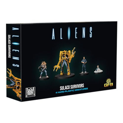 GF9: Aliens: Sulaco Survivors - 4 RPG Miniatures, Hard Plastic Figures, Unpainted, Roleplaying Game Accessories, Based On The 1986 Film Aliens