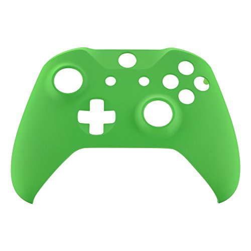 eXtremeRate Green Soft Touch Front Housing Shell Case for Xbox One S/X, Comfortable Replacement Kit Faceplate Cover for Xbox One Wireless Controller Model 1708 - Controller NOT Included - color: Green