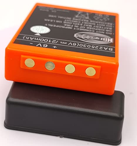 (2-Pack) 6V BA225030 Ni-Mh Rechargeable Battery 2100mAh HBC Radiomatic BA225030 for HBC Crane Remote Control Pump Truck Battery