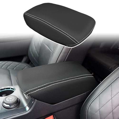 ramuel Center Console Armrest Cover for Ford Explorer 2011-2019 | Anti-Scratch ，Non-Slip ，PU Leather ，Easy Install - size: fpr Explorer 5th Gen