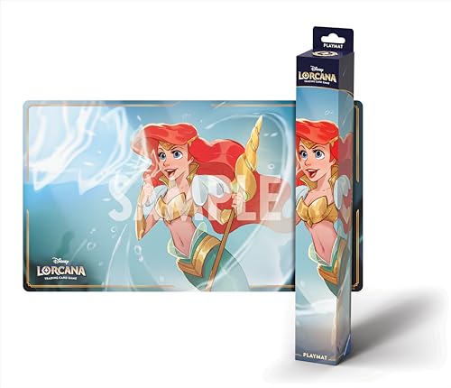 Ravensburger Disney Lorcana TCG Playmat Featuring Ariel - Sonic Warrior - Protects Cards - Versatile Game, Desk, or Mouse Pad - Suitable for Ages 8+