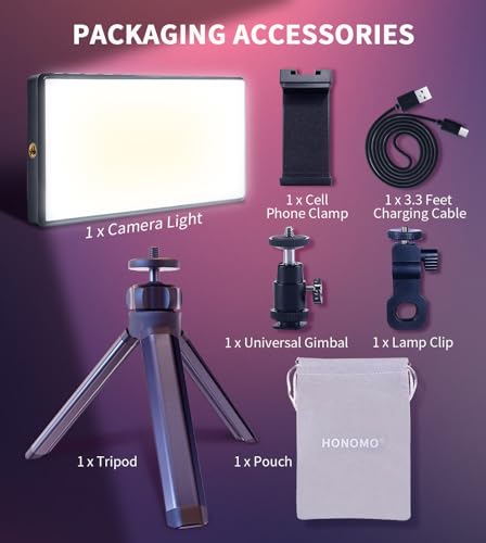 Professional 192 LED Camera Lighting Kit for Streaming and Video Conferencing - Elevate Your Content Quality with The Perfect Video Light