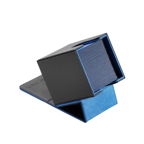Mage Tech Adventurer [Apprentice] Modular Deck Box - Holds 99 Double-Sleeved Cards - Ultra-Rugged, Expandable Design - MTG PTCG LOR OPCG & More - Black/Blue - color: 2. Enigma (Black/Blue), style: 1. Apprentice