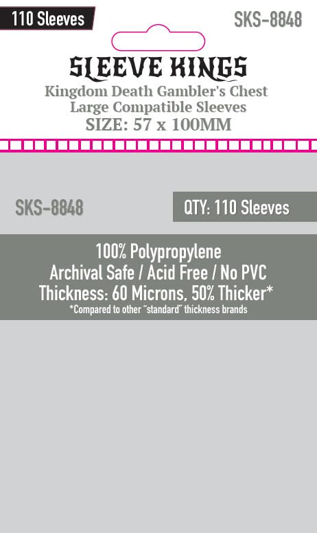 Kingdom Death Gambler's Chest Compatible Sleeve Bundle (8801 X 1, 8805 X 3, 8808 X 6, 8831 X 1, 8833 X 1, 8848 X 2) - style: Kingdom Death Gambler’s Chest (8801 x 1 + 8805 x 3 + 8808 x 6 + 8831 x 1 + 8833 x 1 + 8848 x 2)