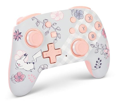 PowerA Nano Enhanced Wireless Controller for Nintendo Switch - Pikachu Garden, mini, portable, gamepad, motion controls, bluetooth - color: Pikachu Garden