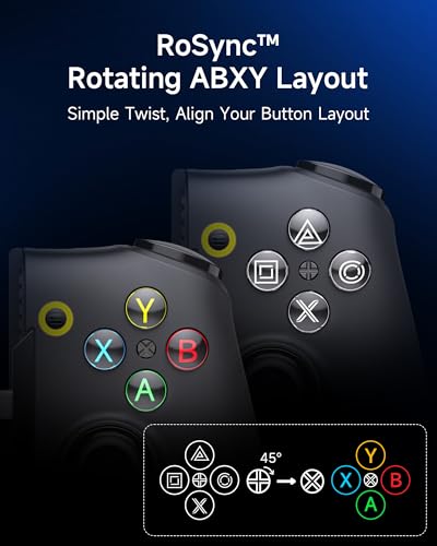 EasySMX M20 Phone Gaming Controller for Android, iPhone 15/16/17 & iPad Mini 6/7, Dual ABXY Switch, Hall Anti-Drift Joysticks, Dual Triggers, 1000Hz Polling Rate, Plug And Play. Play Mine-craft, Genshin-Impact,COD,Black. - color: Black
