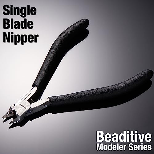 Beaditive Single Blade Nipper for Plastic Model - Plastic Sprue Cutter - Gunpla, Gundam Model, Scale Model Building - style: Straight