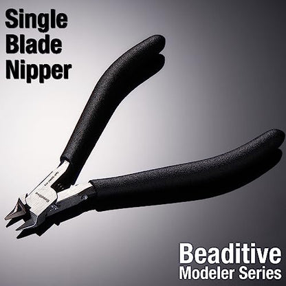 Beaditive Single Blade Nipper for Plastic Model - Plastic Sprue Cutter - Gunpla, Gundam Model, Scale Model Building - style: Straight