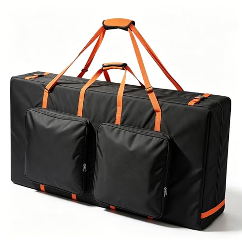 Cornhole Board Carrying Case – Heavy-Duty 600D Padded Bag with Shoulder Straps & Dual Accessory Pockets, Fits Regulation 4' x 2' Boards, Tailgate & Outdoor Games