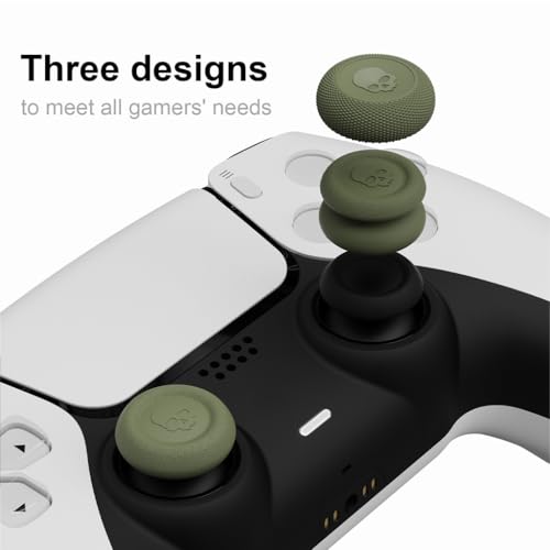 Skull & Co. Skin, CQC and FPS Thumb Grip Set Joystick Cap Analog Stick Cap for Nintendo Switch Pro Controller & PS4 / Slim/Pro Controller- Neon Green, 3 Pairs(6pcs) - color: Neon Green, size: Concave-6pcs