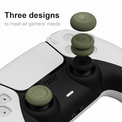 Skull & Co. Skin, CQC and FPS Thumb Grip Set Joystick Cap Analog Stick Cap for Nintendo Switch Pro Controller & PS4 / Slim/Pro Controller- Neon Green, 3 Pairs(6pcs) - color: Neon Green, size: Concave-6pcs