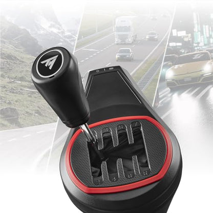 Thrustmaster T128 X Racing Wheel, Pedals & Shifter Bundle - XBOX & PC | Hybrid drive force feedback, 900-degree rotation, racing pedals, 7-speed gearbox, magnetic paddles, for driving and farm sims - style: T128X & Shifter Pack