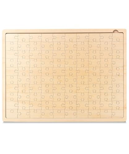 Mr. Pen- Blank Wooden Puzzle, 100 Pieces, 14.2" x 10.6" | Wooden Blank Puzzles to Draw on - size: 100 pcs, 14.2" x 10.6"